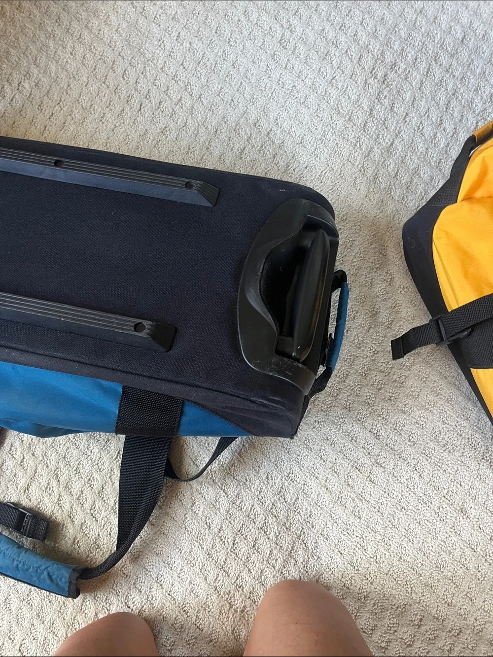 L.L. Bean Blue and Black Kids Duffel Bag